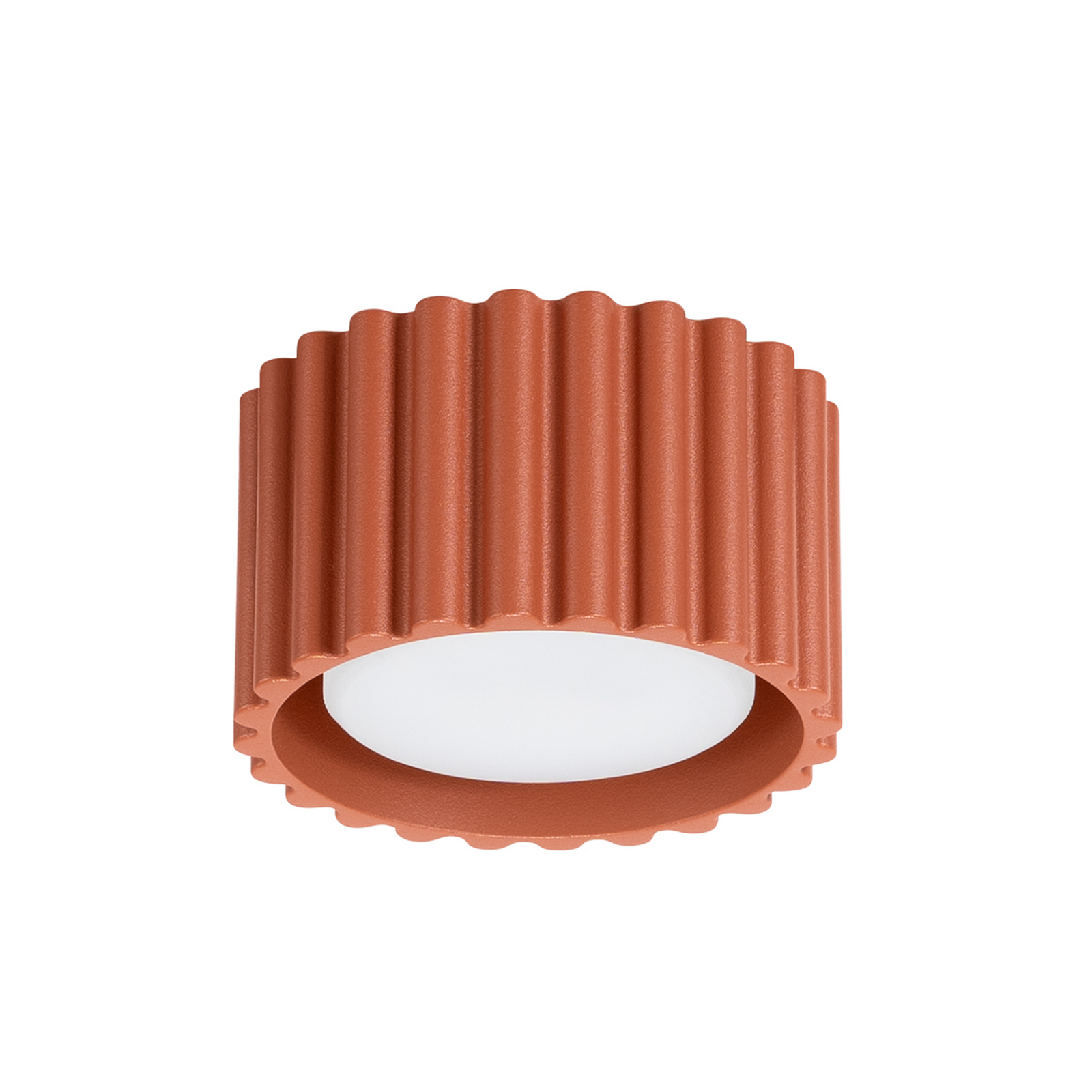 Plafondlamp RIBLA, oker, Ø 10 cm, metaal, GX53